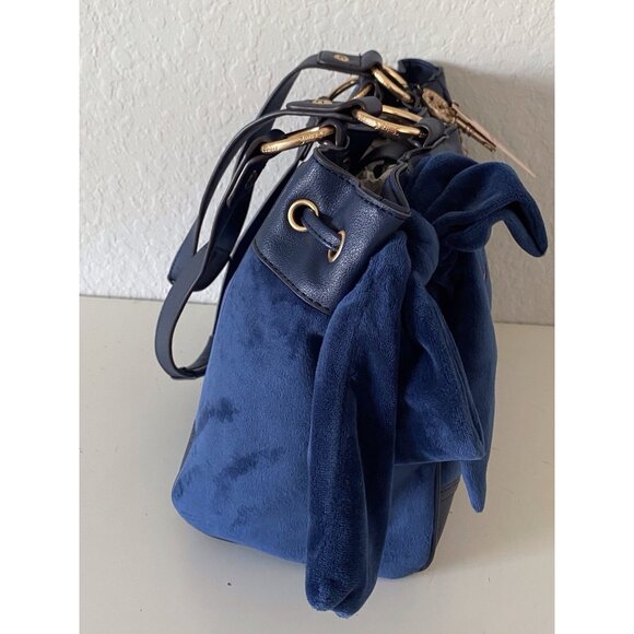 Juicy Couture The Key to Juicy Large Tote Handbag Regal Blue With Charm NEW - Picture 13 of 16